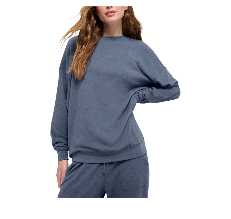alo Women's Soho Pullover Bluestone