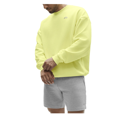 alo Men's Accolade Crew Neck Pullover Sunshine
