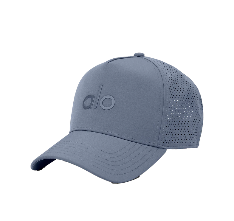 alo Unisex Performance District Trucker Hat Bluestone