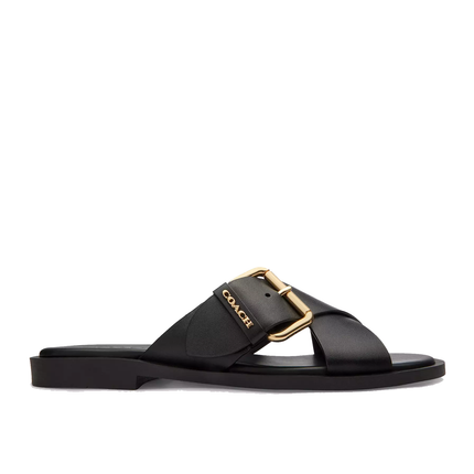 Coach Women's Crisscross Buckle Sandal Black