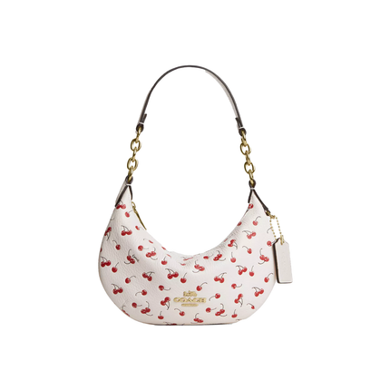 Coach Women's Mini Payton Bag With Cherry Print Gold/Chalk Multi