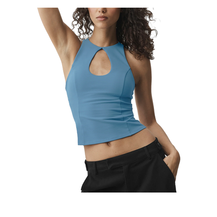 alo Women's Airbrush Lock In Bra Tank California Blue