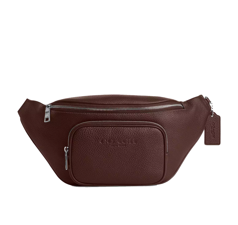 Coach Unisex Travis Belt Bag 35 Silver/Maple
