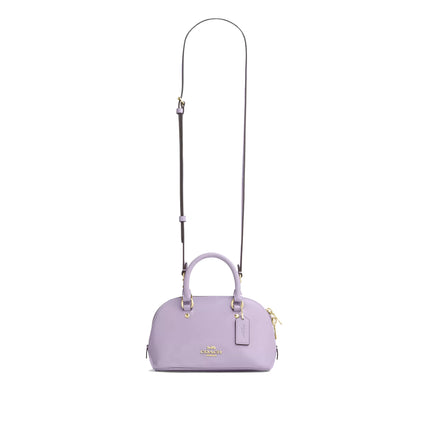 Coach Women's Lara Mini Satchel Bag Gold/Lilac