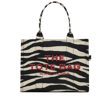 Marc Jacobs Women's Zebra Print Large Tote Bag White/Black