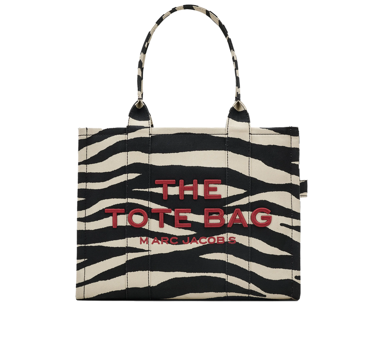 Marc Jacobs Women's Zebra Print Large Tote Bag White/Black