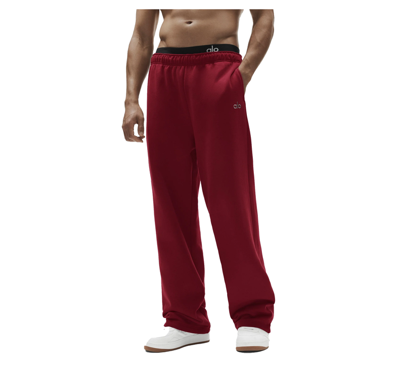 alo Men's Accolade Straight Leg Sweatpant Summer Romance Red