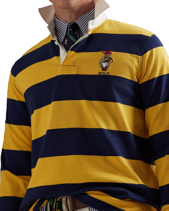 Polo Ralph Lauren Men's Classic Fit Polo Bear Rugby Shirt Newport Navy/Gold