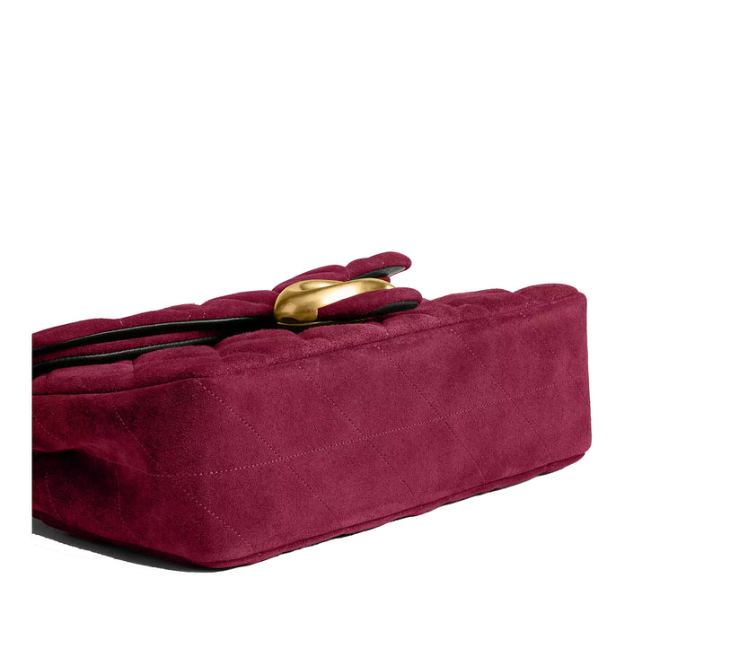 Coach Women's Tabby Shoulder Bag 26 With Quilting Brass/Dark Fuchsia