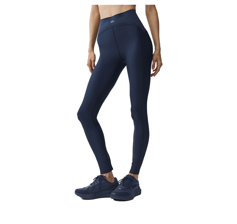 alo Women's Airlift High-Waist Top-Notch Legging Navy