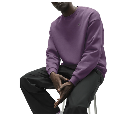 alo Men's Accolade Crew Neck Pullover Plum Kiss