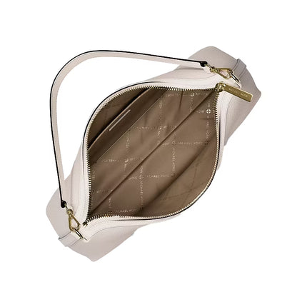 Michael Kors Women's Sammy Medium Pebbled Leather Convertible Shoulder Bag Light Cream/Gold