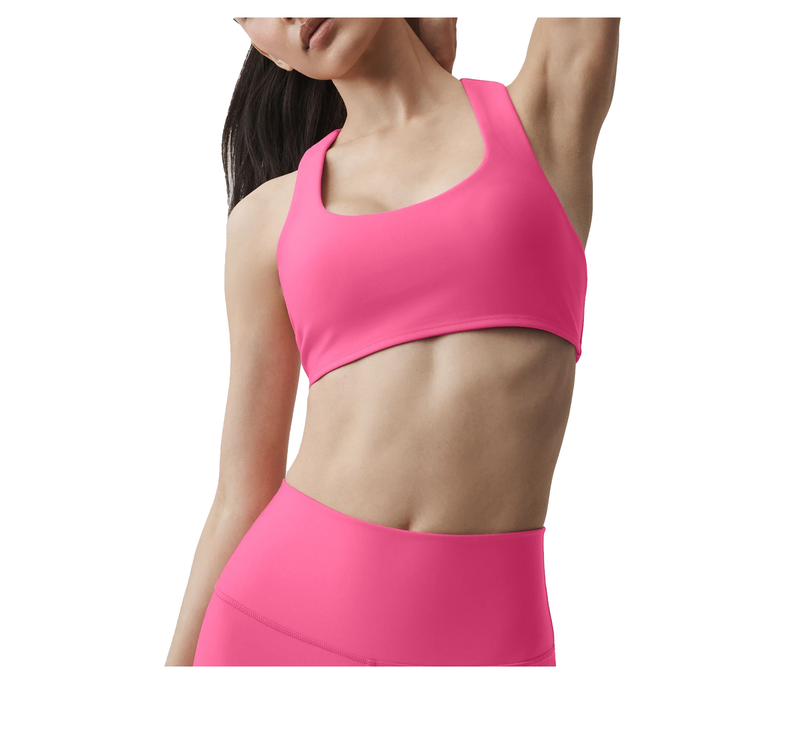 alo Women's Airlift Advantage Racerback Bra Paradise Pink