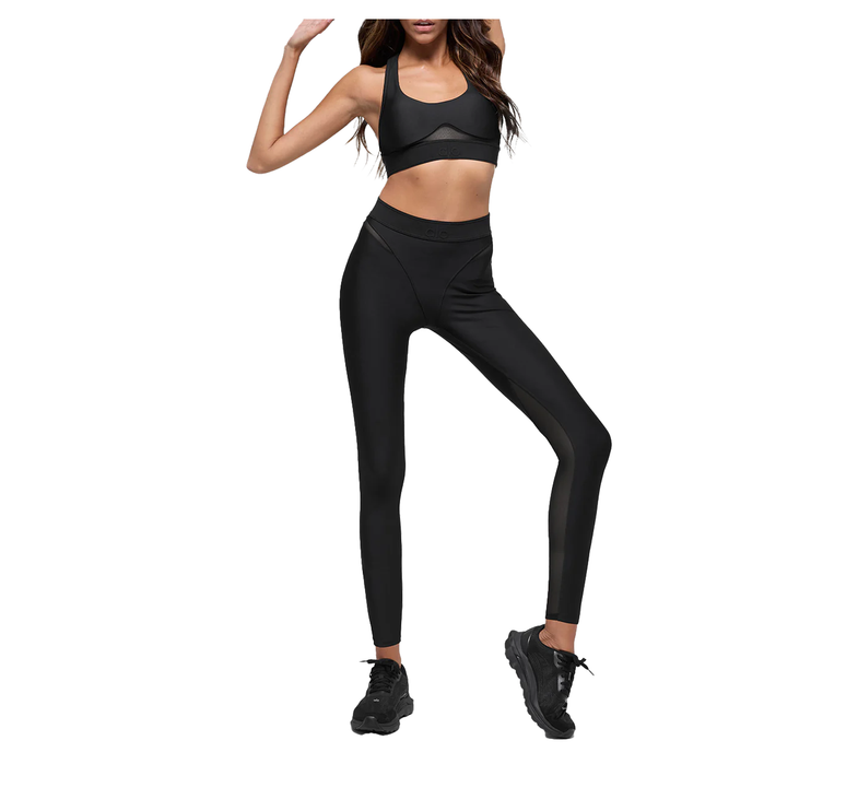 alo Women's Airlift High-Waist 7/8 Rebel Legging - Black