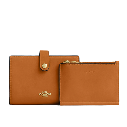 Coach Women's 2-In-1 Wallet Gold/Brown