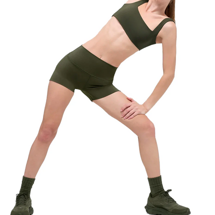 alo Women's 3" Softsculpt High-Waist Precision Short Green Olive
