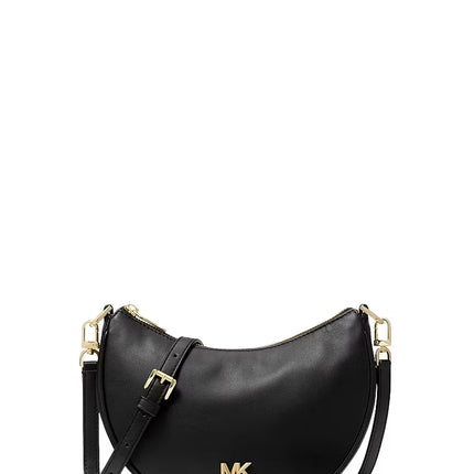 Michael Kors Women's Kyla Small Leather Pochette Black/Gold
