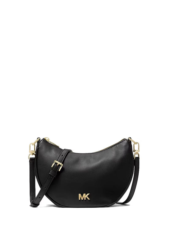 Michael Kors Women's Kyla Small Leather Pochette Black/Gold