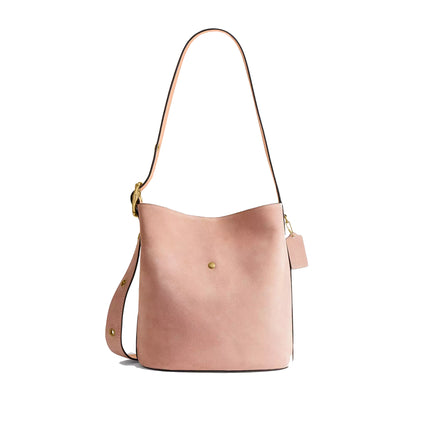 Coach Women's Bleecker Bucket Bag With Kisslock Brass/Nuage