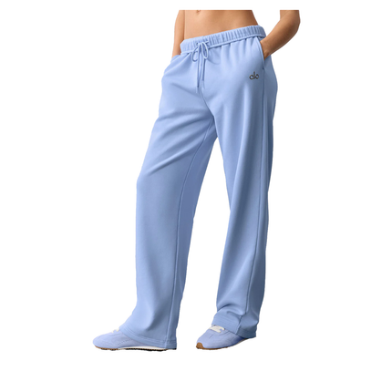 alo Women's Accolade Straight Leg Sweatpant Light Provence Blue