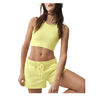 alo Women's Seamless Delight High Neck Bra Sunshine