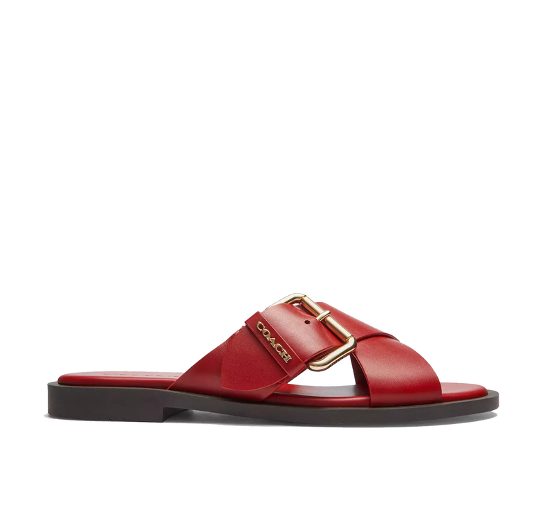 Coach Women's Crisscross Buckle Sandal Poppy