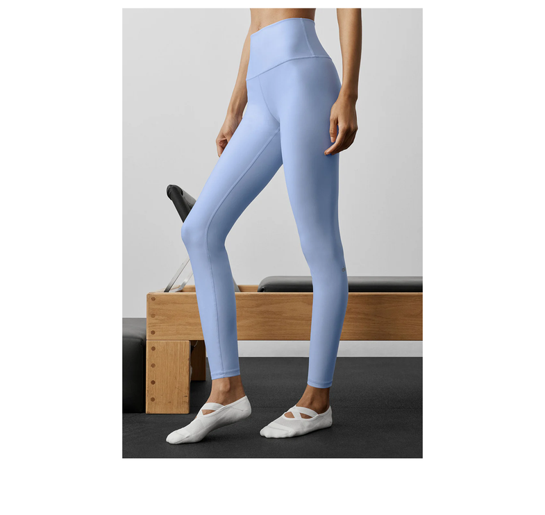 alo Women's 7/8 High-Waist Airlift Legging Light Provence Blue
