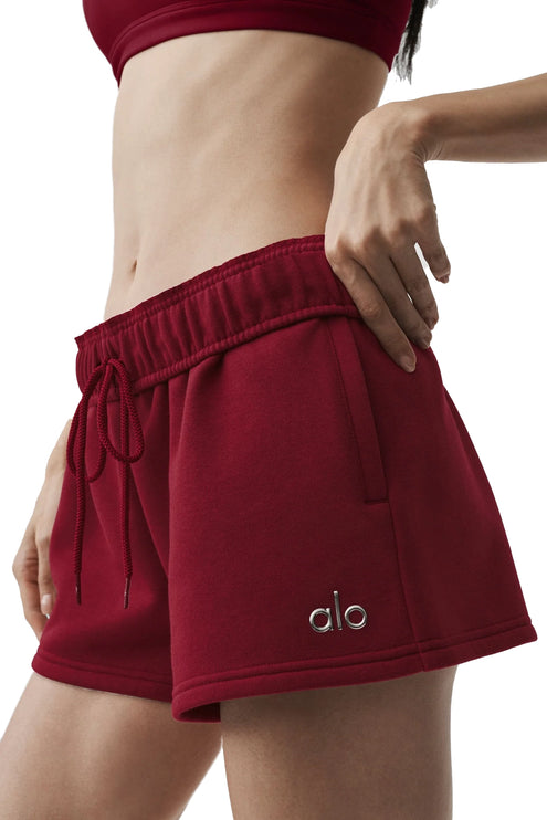 alo Women's Accolade Short Summer Romance Red