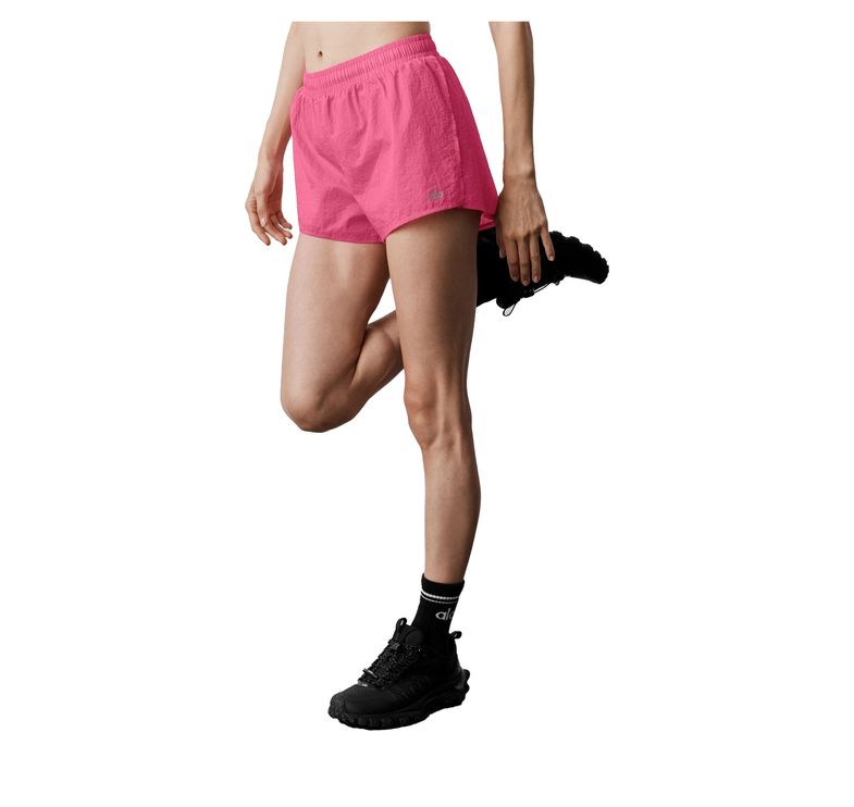 alo Women's Mid-Rise Go Time Short Paradise Pink