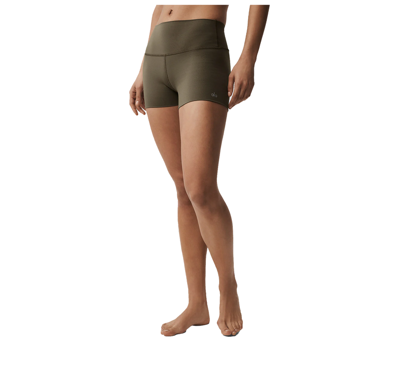 alo Women's 3" ALO Softsculpt High-Waist Precision Short Olive Tree