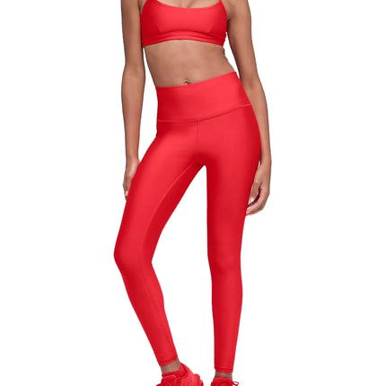 alo Women's Airlift Winter Warm High-Waist Legging Bright Red