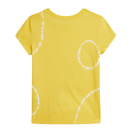 Polo Ralph Lauren Girl's Tie-Dye Polo Bear Cotton Tee Signal Yellow Tie Dye