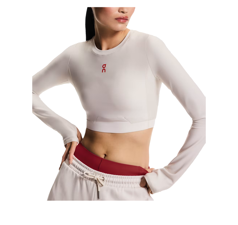 ON Women's Train Long Sleeve Crop Year of The Horse Pearl