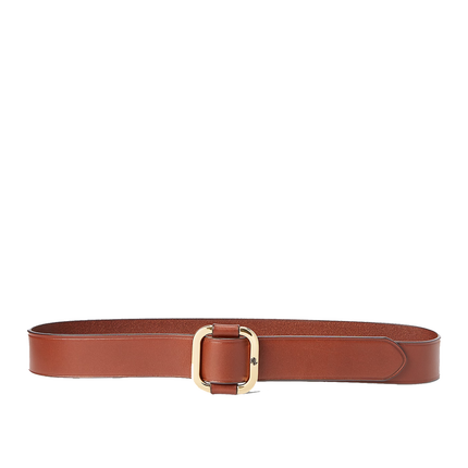 Polo Ralph Lauren Women's Slide-Buckle Leather Belt Cuoio