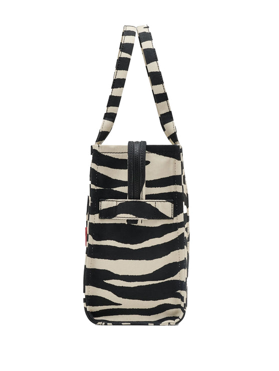 Marc Jacobs Women's Zebra Print Large Tote Bag White/Black