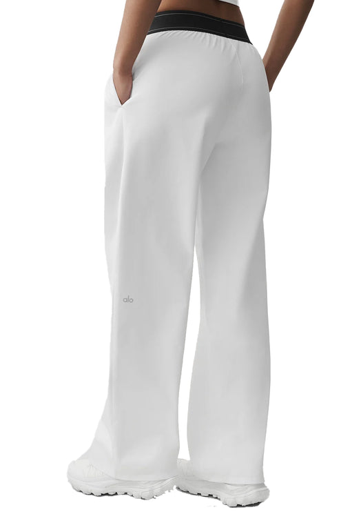 alo Women's Suit Up Trouser (Regular) White/Black