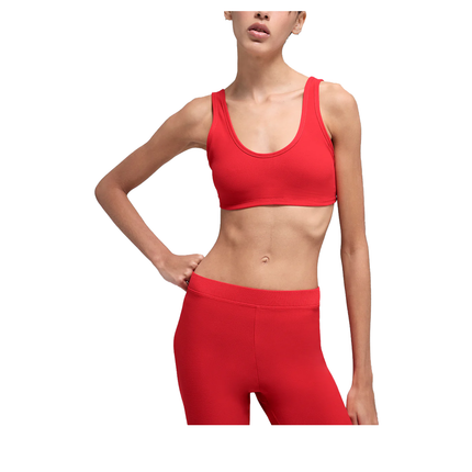 alo Women's Alosoft Center Stage Bra Bright Red