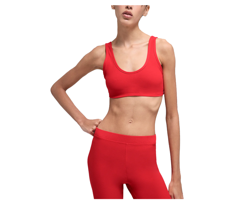 alo Women's Alosoft Center Stage Bra Bright Red