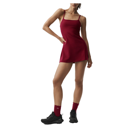 alo Women's Alosoft Encore Tennis Dress Summer Romance Red