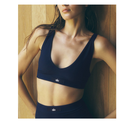 alo Women's Alosoft Sincere Bra Navy