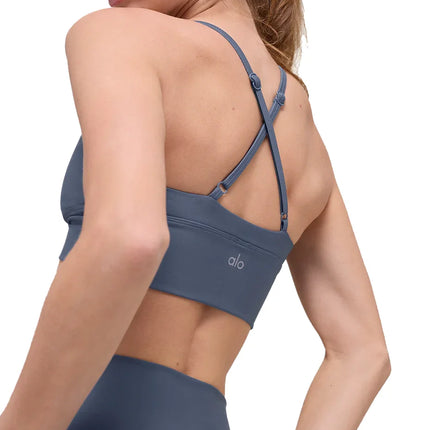 alo Women's Airlift Divine Bra Bluestone