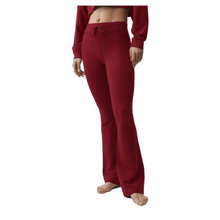alo Women's Sway Bootcut Sweatpant Summer Romance Red