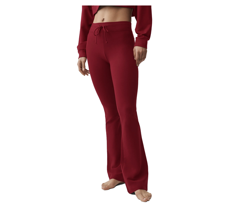 alo Women's Sway Bootcut Sweatpant Summer Romance Red