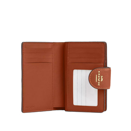 Coach Women's Medium Corner Zip Wallet Gold/Tan