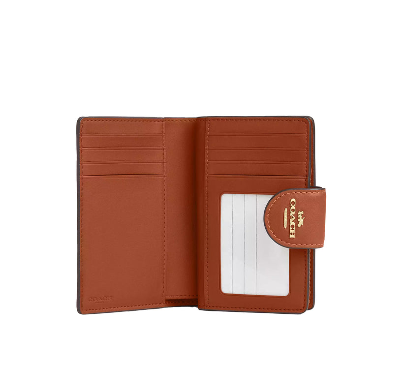Coach Women's Medium Corner Zip Wallet Gold/Tan
