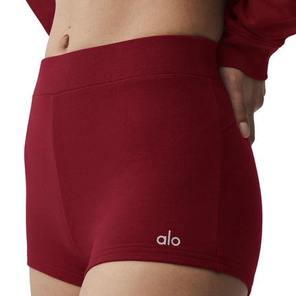 alo Women's Sway My Way Micro Short Summer Romance Red