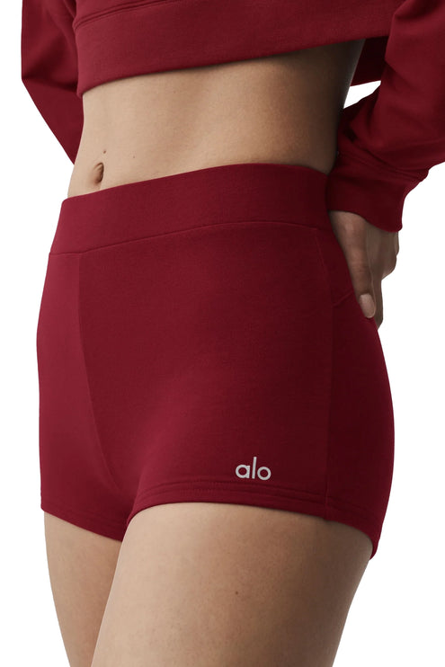 alo Women's Sway My Way Micro Short Summer Romance Red