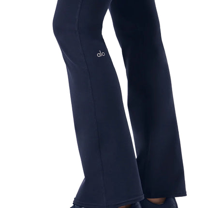 alo Women's Airbrush High-Waist 7/8 Bootcut Legging - Navy