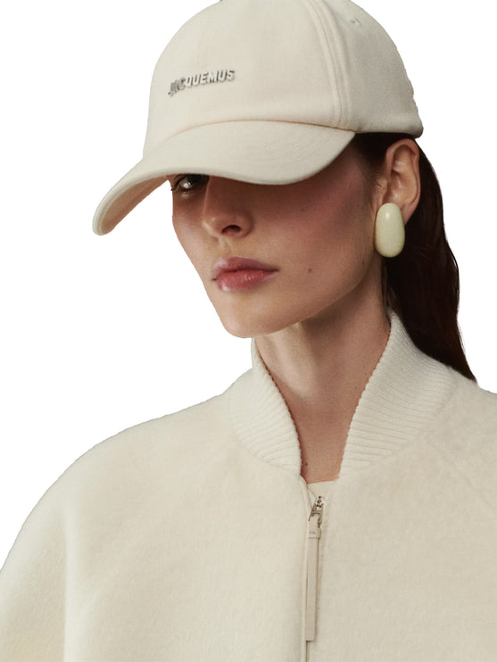 Jacquemus Unisex The Gadjo Cap Off-White