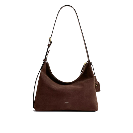 Coach Unisex Mott Messenger Bag 38 Dark Chocolate Suede